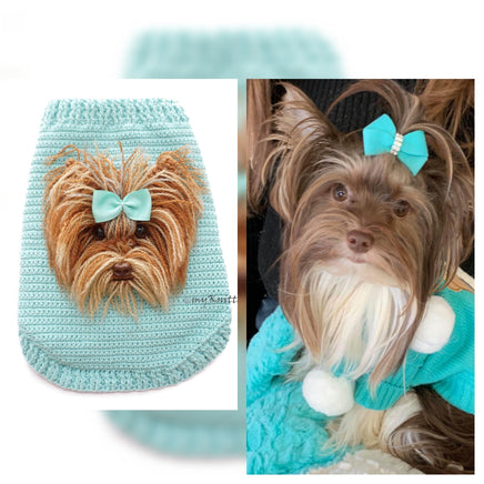 Yorkshire Terrier Custom Dog Portrait Clothes by Myknitt