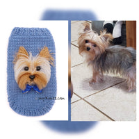 Three Parti Yorkshire Selfie Sweater, Custom Dog Clothes Portrait 3D1
