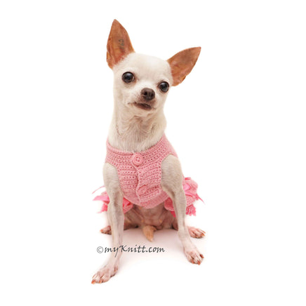 Pink Dog Clothes Teacup Puppy Clothes by Myknitt