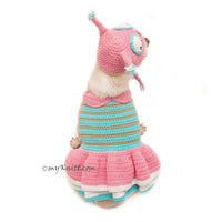 Owl Pet Costume Crochet, Owl Dog Hat Crochet, Funny Dog Costume DF129
