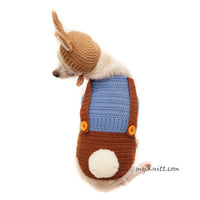 Peter Rabbit Pet Costume, Rabbit Bunny Dog Costume Dog Hat DF149 Myknitt