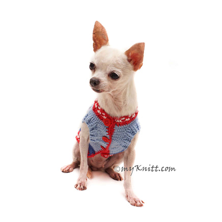 Crochet pet sweater by myknitt