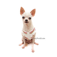 Pink Rose Crochet Pet Clothes Dog Cat by Myknitt