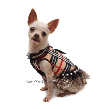 handmade crochet pet dress by Myknitt