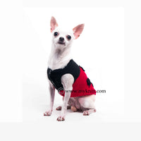 Beetle Dog Costumes Cute 3D Handmade Crochet Black and Red Pet Clothes DF70