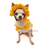 Sunflower Costume for Dogs Cute Pet Halloween Costume DF94 by Myknitt (2)