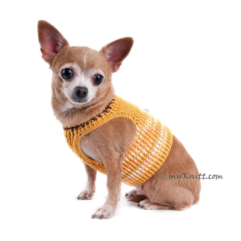 Choke Free Dog Harness Cotton Chihuahua Clothes with D Ring DH2