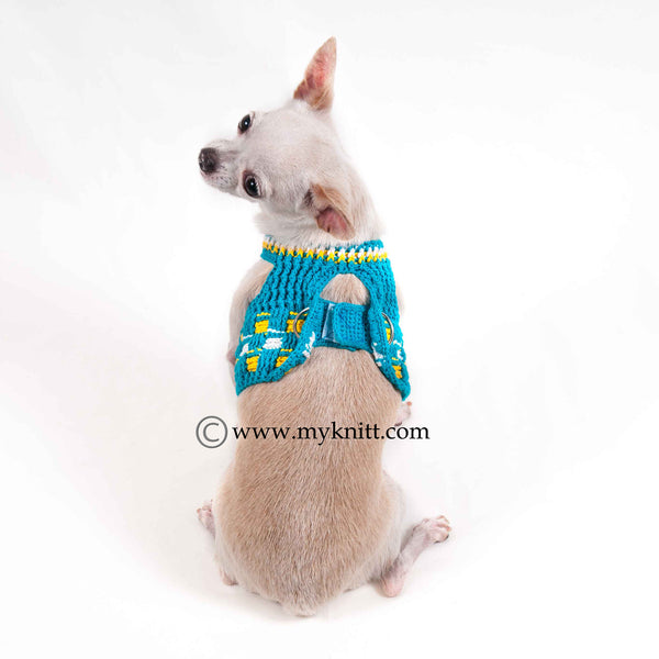 Outward Hound Boulder Adventure Adjustable Dog Harness with Pockets,  Turquoise, Small