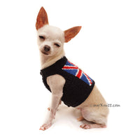 Union Jack Crochet Pattern in Step In Dog Cat Harness Vest