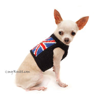 Step In Dog Harness Crochet Union Jack Myknitt
