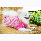 Pink Dog Clothes Lightweight Cotton Crocheted DK836 by Myknitt (1)