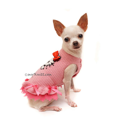 pink hello kitty dress for dogs by Myknitt