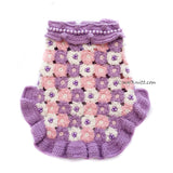 crochet daisy flower granny dog dress by Myknitt 