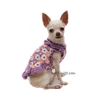 Purple Pink Flower Handmade Crochet by Myknitt