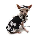 Polka Dot Chihuahua Dress Crochet Myknitt