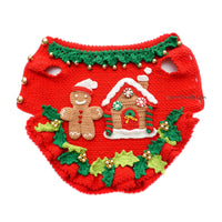 Christmas Pet Dress Gingerbread Crochet DF242