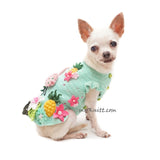 Flamingo Dog Dress Crochet DF266 by Myknitt