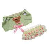 Teddy Bear Lime Tutu Dog Dress Crochet DF268 Myknitt