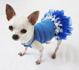 Blue Tutu Dog Dress DF2