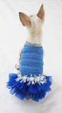 Blue Tutu Dog Dress DF2