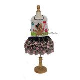 Black Lace Dress Teddy Balloon Pet Clothes DF324