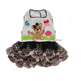 Black Lace Dress Teddy Balloon Pet Clothes DF324