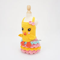 Funny Chick Costume Dog Dress Myknitt DF357
