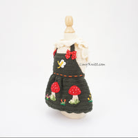 Spring Mushroom Crochet Dog Dress Myknitt DF358