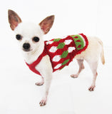 Houndstooth Christmas Dog Harness Sweater Boy DF3