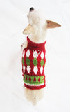 Houndstooth Christmas Dog Harness Sweater Boy DF3