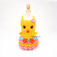 Funny Chick Costume Dog Dress Myknitt DF357