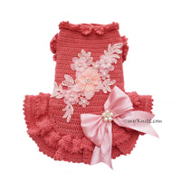 Girly Lace Dog Dress Myknitt