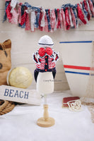 Sailor Nautical Boy Ships AHOY RM7 Royal Myknitt
