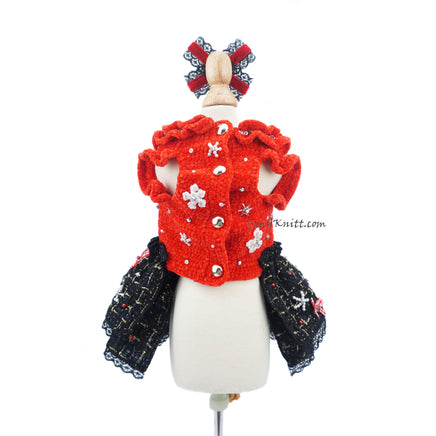 Luxury Christmas Pet Costume by Myknitt