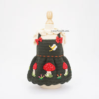 Spring Mushroom Costume Dog Myknitt
