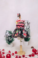 Black Country Christmas Teddy Bear Dress RM16 Royal Myknitt
