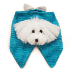 Maltese Portrait Custom Dog Tuxedo Handmade Crochet by Myknitt