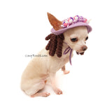 Cute Chihuahua Hat Crochet with Dreadlocks by Myknitt