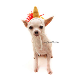 Unicorn Dog Hat Crochet, Unicorn Hat for Pet DB15 by Myknitt