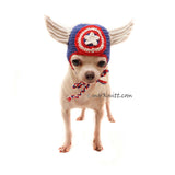 Super Hero Pet Hat Crochet 