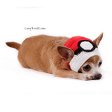 Pokemon Ball Dog Hat Halloween Cute Pet Accessories DB1 by Myknitt (2)
