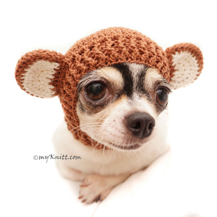 Monkey Dog Hats, Crochet Dog Hat, Cat Hats, Funny Dog Costume by Myknitt