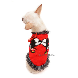 Mickey and Minnie Mouse Cross Stitch Dog Costumes by Myknitt