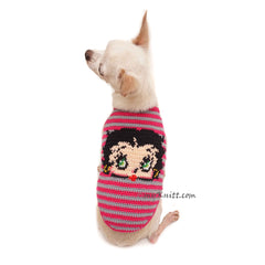 Betty Boop Dog Clothes, Dog Halloween Costumes DF116 by Myknitt
