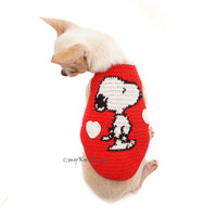Snoopy Charlie Brown Cross Stitch Dog Costumes DF120 by Myknitt