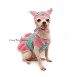 Owl Pet Costume Crochet, Owl Dog Hat Crochet, Funny Dog Costume DF129