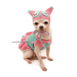 Owl Pet Costume Crochet, Owl Dog Hat Crochet, Funny Dog Costume DF129