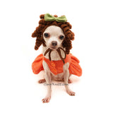 Custom Dog Clothes, Merida Dog Clothes and Dog Wig by Myknitt