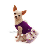 Purple Dog Dress Summer by Myknitt 