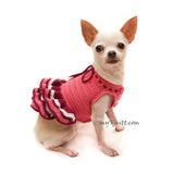 Dog Dress Crochet Pink by Myknitt